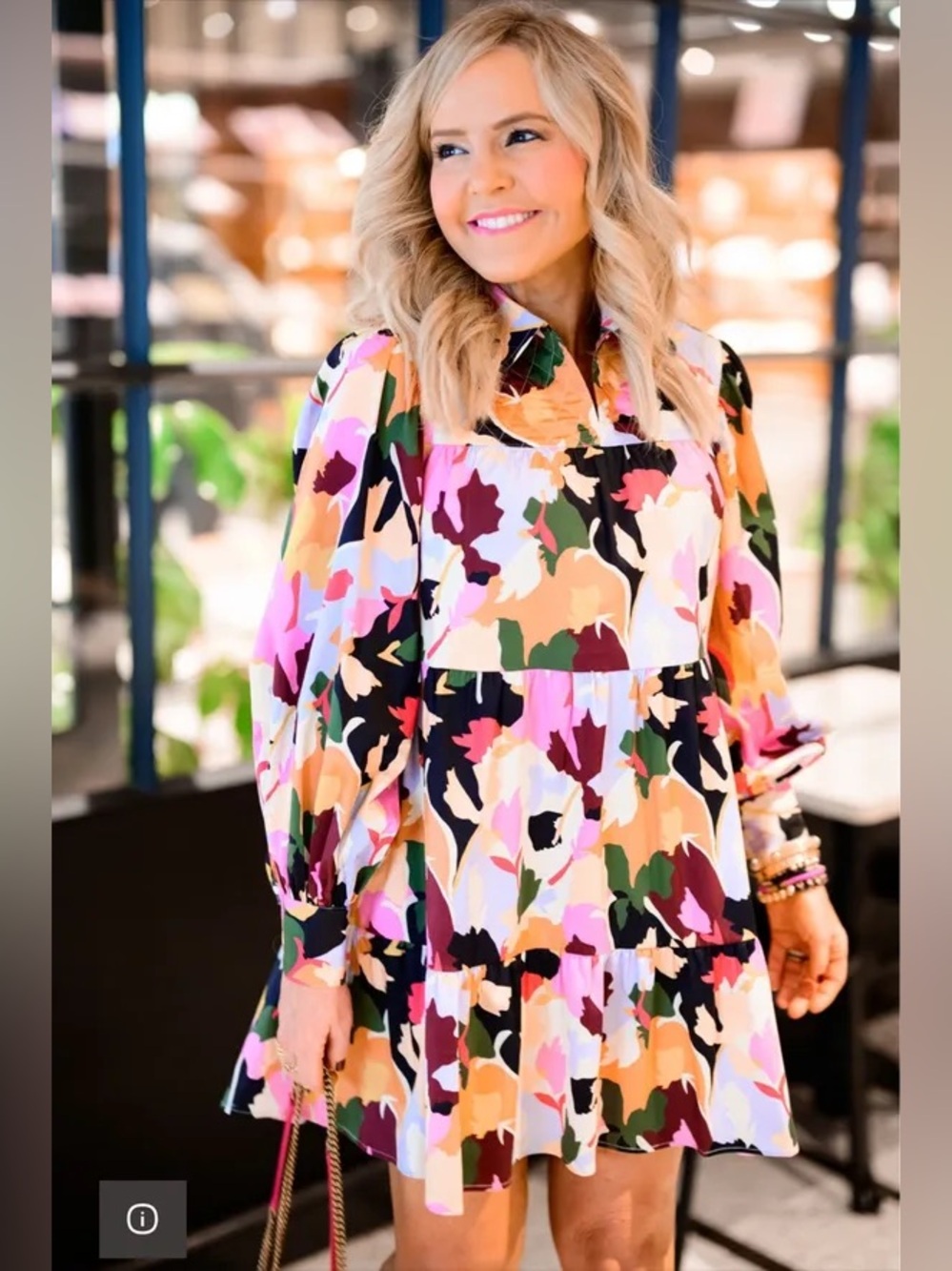 CROSBY by Mollie Burch Jocelyn Dress in Flowerpress, Size Medium